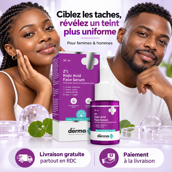 Sérum The Derma Co 2% Acide Kojique – Anti-Taches & Teint Uniforme