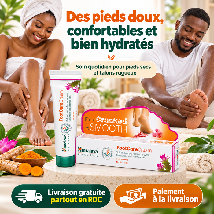 Crème Himalaya FootCare – Soin Hydratant pour Pieds Secs et Talons Rugueux